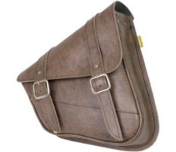 Willie + Max Luggage SWINGARM SADDLEBAG - Softail Brown