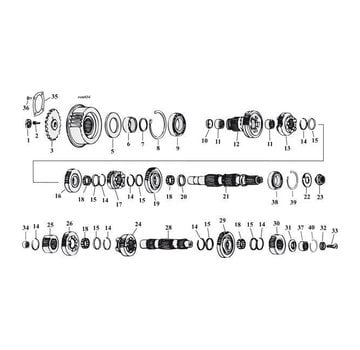 James transmission 5 speed gears 80-06 Shovelhead/Evo/Twincam Big Twins