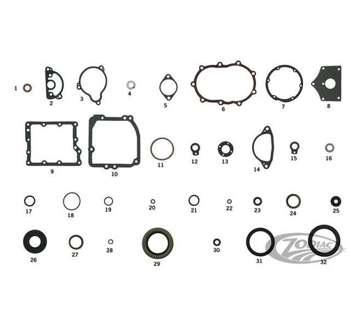 James Getriebe Dichtung und Seal Kit