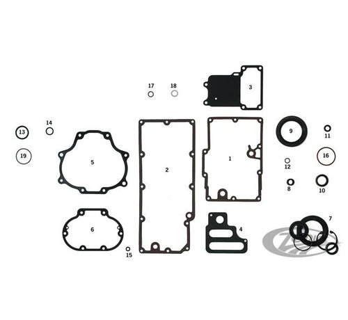 James Getriebe Dichtung und Seal Kit BT 07-up