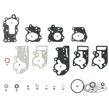 Athena gaskets and seals oil pump for cast iron oil pumps on Big Twin models from 1936 thru 1967