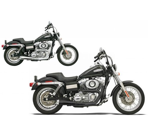 Bassani Escape RoadRace 2-1 FXD cromado o negro Compatible con:> 06-17 FXD / FXDWG