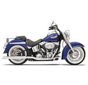 Bassani Tubos de cabecera Power Curve True-Dual Crossover - Softail 86-06