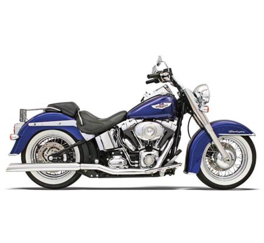 Bassani Harley exhaust TRUE-DUAL CROSSOVER HEADER PIPES ...