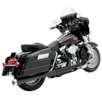 Bassani Harley uitlaat HEAT SHIELDS BLACK FLH 2-1 ROAD RAGE 2-INTO-1 SYSTEMS