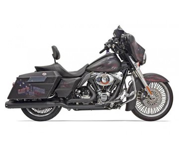 Bassani Harley uitlaat True-dual Down Under Head pijpen 09-15FL BLACK