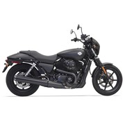 Bassani Pot d'échappement rond noir -HD Street 500/750