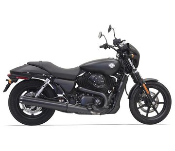 Bassani black Round Can Muffler -HD Street  500/750