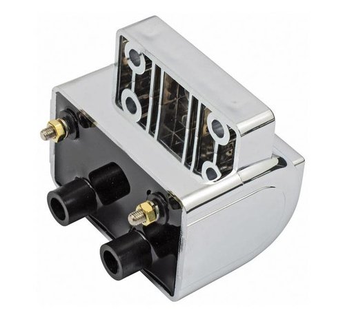 MCS 'Late' bobine in OEM-stijl zwart of chroom 12V 4 ohm Chroom Past op: > 80-84 Shovel BT; 80-84 XL