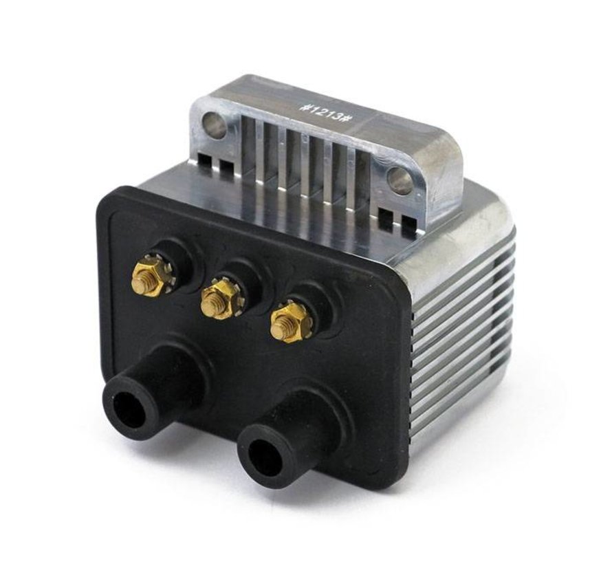 Mini single fire coil 12V 3 ohm Black or Chrome Fits: > 65-99 B T ; 65-03 XL