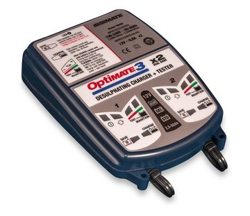 Tecmate CHARGEUR de batterie OPTIMATE 3 -2 BANQUES