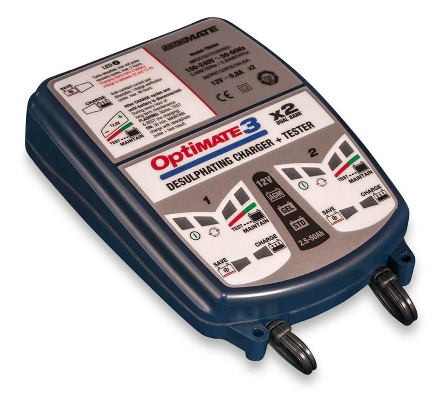 batterij LADER OPTIMATE 3 -2 BANKS