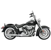 Bassani échappement Road Rage HS chromé ou noir, compatible avec:> 1985-2017 Softail