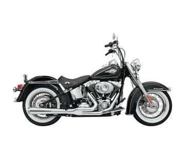 Bassani exhaust Road Rage HS chrome or black , Fits: > 1985-2017 Softail