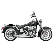 Bassani Auspuff Fireflight 86-15 Softail - Chrom / Schwarz