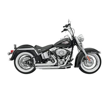 Bassani uitlaat Firepower Firesweep 86-15 Softail - Chroom / Zwart