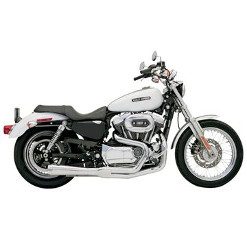 Bassani uitlaat Road Race 2-1 04-13XL Chroom / Zwart