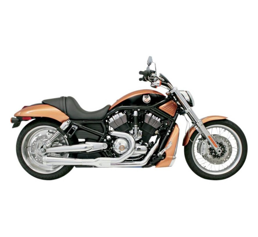 Harley Davidson uitlaat Road Race2-1 02-05 VROD - chroom