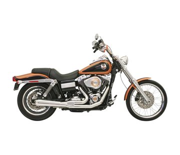 Bassani uitlaat Roadrace 2-1 06-16FXD Chroom / Zwart