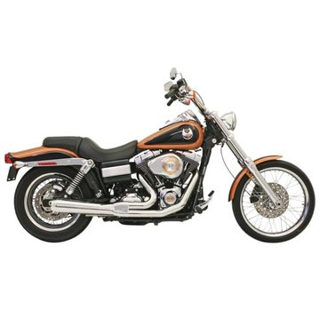 Bassani uitlaat Roadrace 2-1 06-16FXD Chroom / Zwart