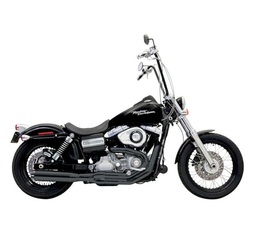 exhaust 2-1 B1 Road Rage II 91-11Dyna Black/Chrome