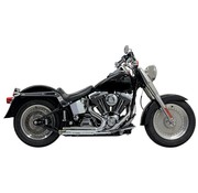 Bassani Échappement Pro-rue Slash Cut Chrome / Noir - Softail86-15