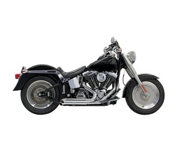 Bassani Échappement Pro-Street, tournez, Chrome / Noir - Softail86-15