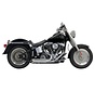 exhaust Pro-Street Turn Out Chrome/Black - Softail86-15