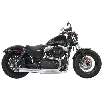 Bassani Escape Road Rage II Mega Poder 1/2 Cromo / Negro Sportster