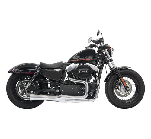 Bassani Échappement Route Rage II Mega Puissance 2-1 Chrome / Noir Sportster