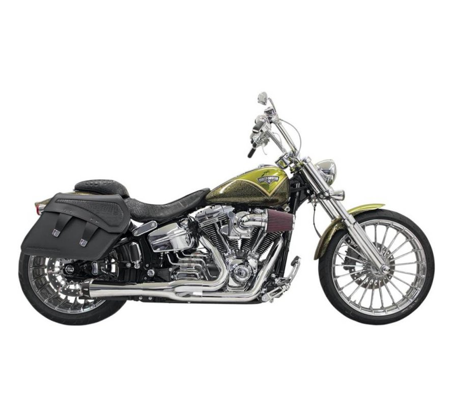 exhaust Road Rage 2-into-1 system Breakout Chrome/Black