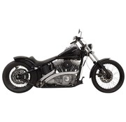 Bassani Auspuff-Radial-Kehrmaschinen 86-15 chrom / schwarz - Softail / FLD / Dyna