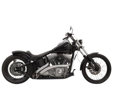 Bassani Échappement Radial Sweepers 86-15 Chrome / Noir - Softail / FLD / Dyna