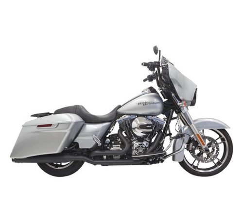 Bassani exhaust DownUnder 4inch 09-15FLH/FLT Chrome/Black