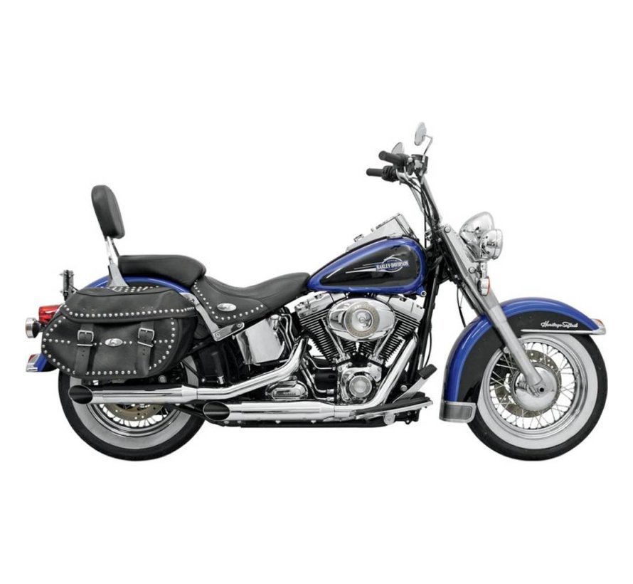 uitlaat Slip-on uitlaat Slash-cut 3 inch Firepower Series 07-17 Softail - chroom