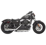 Bassani Slip-on Muffler 3" Firepower Series Straight-cut Chrome Fits:> 2014-2021 XL Sportster