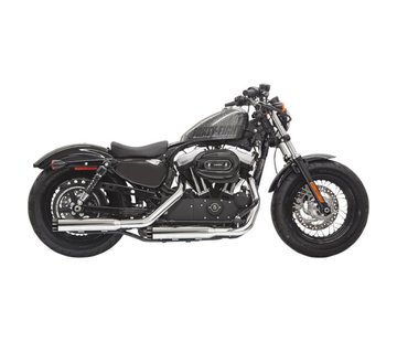 Bassani Silenciador deslizante Serie Firepower de 3 ", corte recto, cromado Se adapta a:> Sportster XL 2014-2021