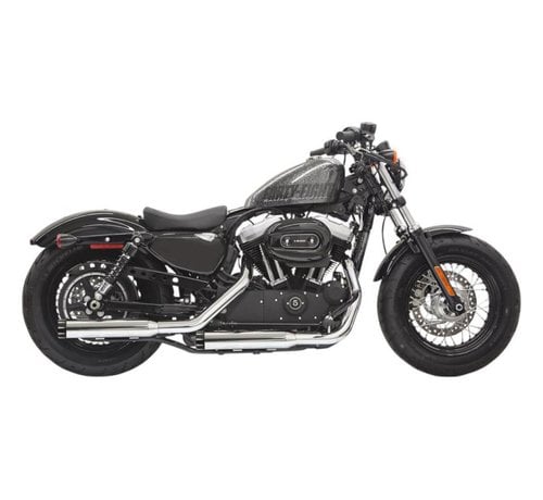 Bassani Silencieux Slip-on Série Firepower 3" Coupe Droite Chrome Pour:> 2014-2021 XL Sportster