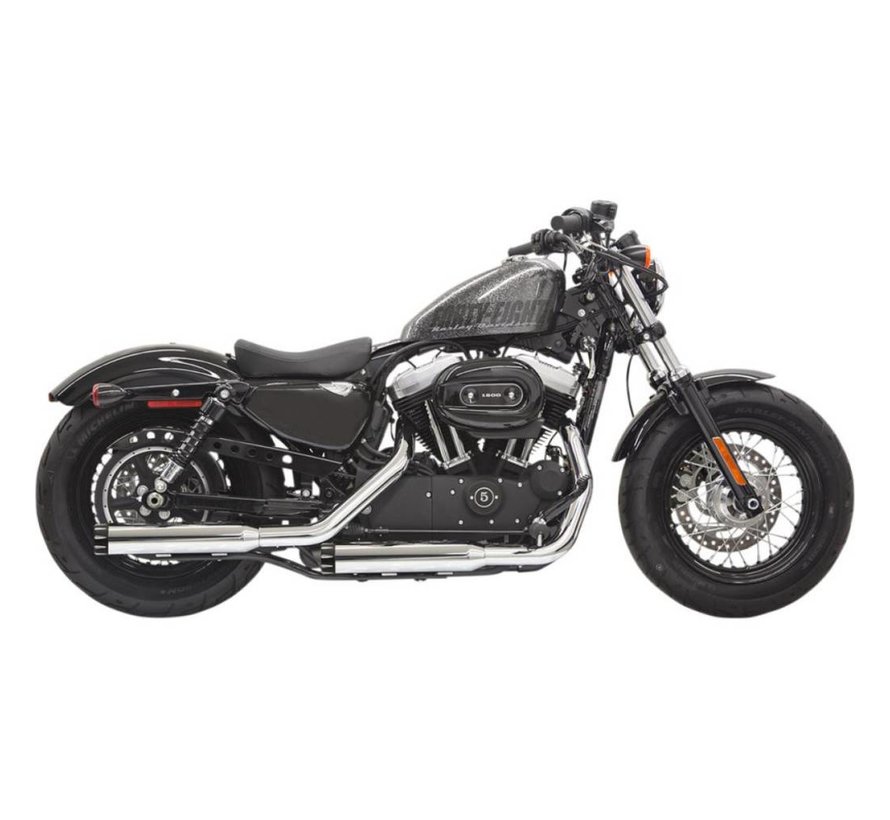 Silencieux Slip-on Série Firepower 3" Coupe Droite Chrome Pour:> 2014-2021 XL Sportster