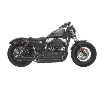 Bassani exhaust Slip-on Muffler Straight-cut 3 inch Firepower Series Black 14-16XL