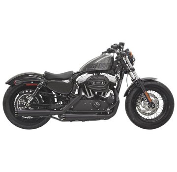 Bassani exhaust Slip-on Muffler Straight-cut 3 inch Firepower Series Black 14-16XL