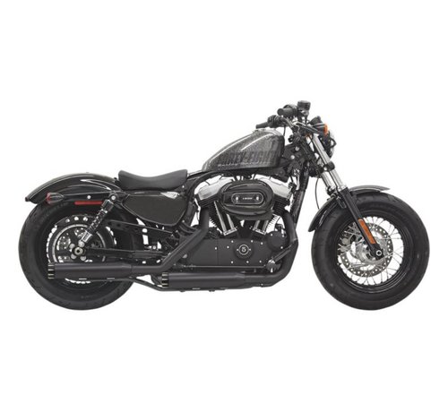 Bassani exhaust Slip-on Muffler Straight-cut 3 inch Firepower Series Black 14-16XL