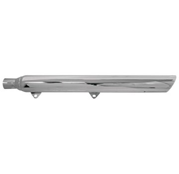 Bassani exhaust Hutch Special True Dual Slip-On Slash Cut Mufflers Chrome - for 99-17 FXST/​FLST (except with ABS)