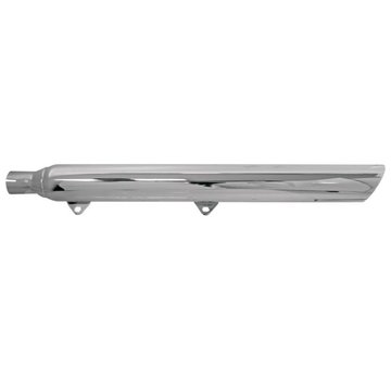 Bassani Hutch spécial Vrai Double Slip-On Mufflers Slash Cut chrome - Pour 99-17 FXST / FLST (sauf modèles avec ABS)