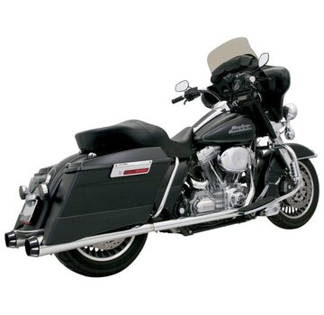 Bassani 4 "Slip-On Schalldämpfer Megafon 95-15 FLHT - Chrome