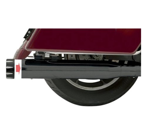 Bassani exhaust 4 inch Slip-on Quick Change Mufflers FL 95-16 - Black