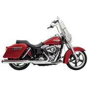 Bassani 4 "Slip-on de cambio rápido de Mofles Chrome - Se adapta a 12-16 FLD