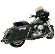 Bassani 4 "Slip-On Mufflers conique Megaphone 95-15FL - Noir