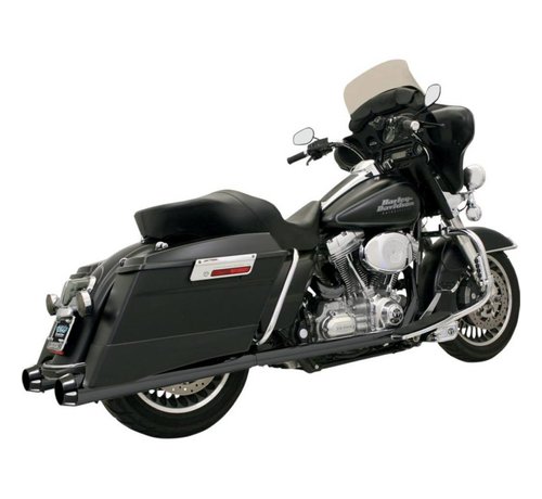 Bassani 4 "Slip-On Mufflers conique Megaphone 95-15FL - Noir