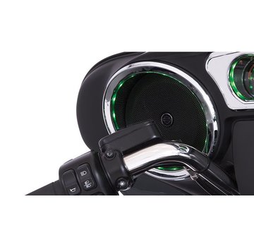 TC-Choppers audio Speaker Trim Grill lighted Chrome 14-up FLHT